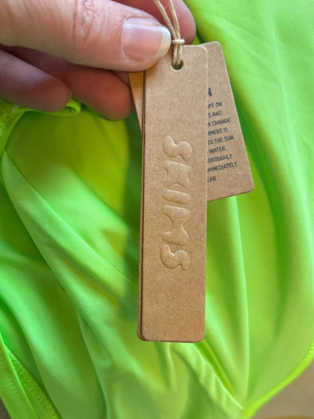 NWT SKIMS Recycled Swim High Neck Bikini Top sz 4X